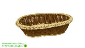 CESTA 25X7CM PLAST TRABALHADA BA32801
