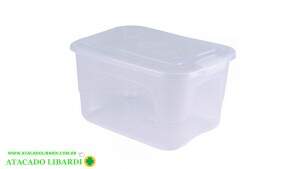 CAIXA ORGANIZADORA 15L TRANSP 20X28X37CM 283