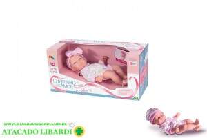 BONECA BEBE CHEIRINHO DE AMOR 24CM PETIT REBORN 443
