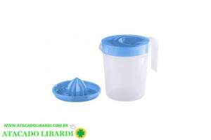 JARRA PLAST 1,4L C/TAMPA E ESPREMEDOR JTE05