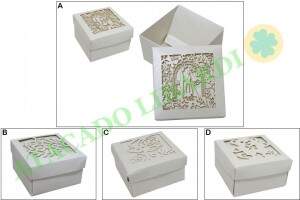 CAIXA DECORATIVA P/PRESENTE 7X7X4,5CM 10PCS C447