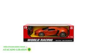 CARRO CONTROLE REMOTO 27X10X6CM 4 FUNCOES RACING KD282