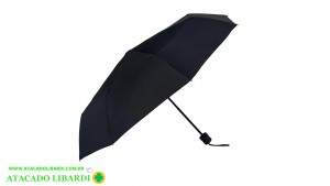GUARDA CHUVA MINI PRETO CABO RETO MZ9033C