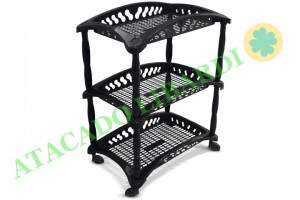 FRUTEIRA PLAST 3 ANDARES RET PRETO 25612
