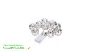CORDAO DE LUZ 10L LED BOLAS PILHA MC1020