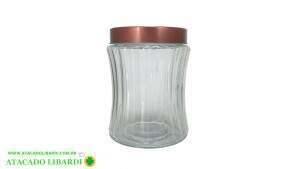 POTE VIDRO  1250ML C/TAMPA FUY755