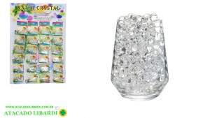 ENFEITE VASO BOLINHAS GEL EXPANSIVA 24UNI TRANSPARENTE  F241217