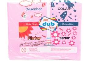 FOLHA EVA 40X60 2MM PINK GLITER 5UNI