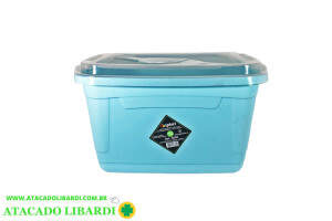 ORGANIZADOR PLASTICO 8L TRAVA RET 30X35CM 6850