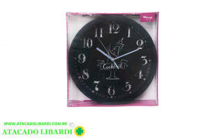 RELOGIO PAREDE 30CM RED COKTAIL PDA02058