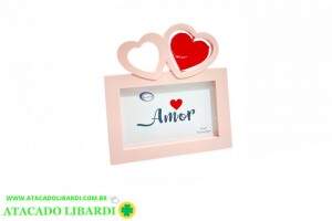 PORTA RETRATO 10X15CM V PLAST AMOR HP65838