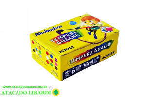 TINTA GUACHE 15ML 6UNI TEMPERA 02020