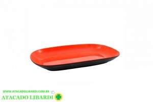 PRATO RASO MELAM 23X15CM ORIENTAL CA09190