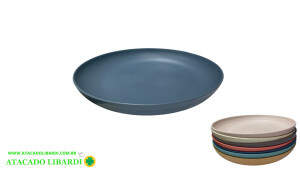 PRATO RASO PLAST 20CM RED ZUN0317