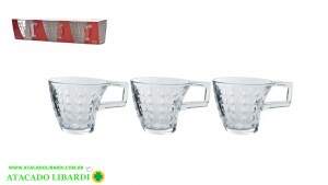 CONJ XICARAS 70ML 3PCS VDA09207