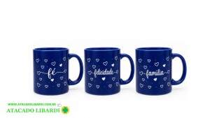 CANECA CERAM FE 300ML 9CM COLOR UT1137