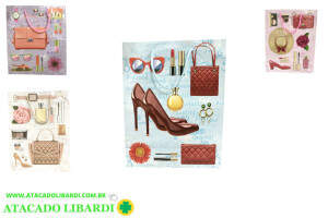 SACOLA PAPEL PRESENTE 31X26X12 SORT BG54425