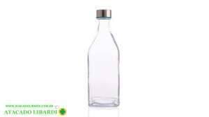 GARRAFA VIDRO C/TAMPA 500ML FUT291