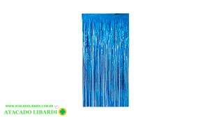 CORTINA METALIZADA 1MX2M AZUL PA0501B
