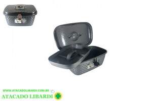 MALETA PLAST 34X15CM C/BANDEJA RATTAN 239CL
