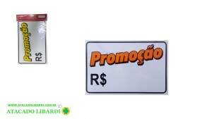 PLACA SINALIZACAO 29X20CM PROMOCAO PS21