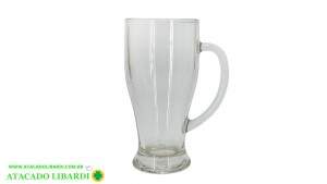 CANECA 16CM 400ML VIDRO BA27236