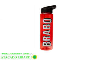 GARRAFA PLAST 700ML C/CANUDO COLOR  35964
