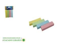 BLOCO ADESIVO 7,6X1,8CM 4UNI COLOR 100F RT3026