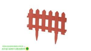 CERCA P/JARDIM 40X29CM MODELO INGLES TELHA 256