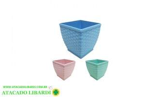 VASO RATTAN 14CM QUAD 2,1L COLOR 636