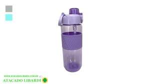 GARRAFA PLAST 850ML C/CANUDO SPORT COLOR HG79082