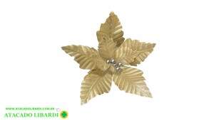 HASTE BOLINHAS AVELUDADO 24CM C/GLITTER DOURADO 97734001