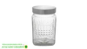 POTE VIDRO HERMETICO 1000ML RET C/TAMPA FUY833