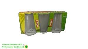 CONJ COPO VIDRO 300ML 3PCS ELV1064