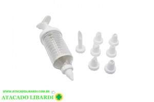 DECORADOR BOLO C/TUBO 9PCS CLA08078