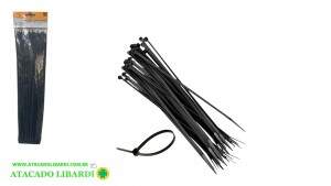 ABRACADEIRA NYLON 25PCS 3,6MMX40MM PRETO 194678