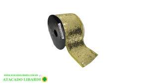 FITA ARAMADA TECIDO 6,3CMX9,14M GLITTER YJ9864