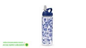 GARRAFA PLAST 700ML C/CANUDO COLOR  HG89729