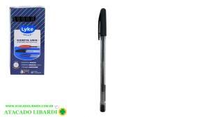 CANETA ESFEROGRAFICA 1,0MM  C/50 PRETA 101094