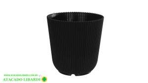 VASO PLAST PRETO 11,5CM DEC 83251002