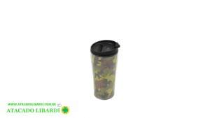COPO PLAST 18CM 440ML DEC C/TAMPA FLIP BG20255