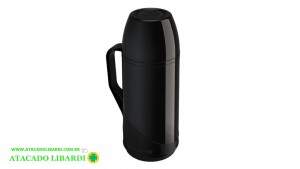 GARRAFA TERMICA ROSCA 1L UNITERMI ROMA PRETO 84001