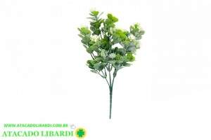 F FLOR C/POWDER PLASTICO X15 BRANCO 32CM 48776001