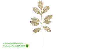 FOLHA C/GLITTER 40CM DOURADO 98105001