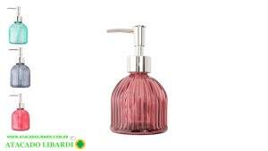PORTA SABONETE LIQUIDO 200ML VIDRO COLOR CK6442