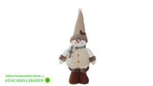 BONECO NOEL/NEVE 60CM C/2  BEGE 66385001