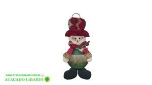 ENFEITE PELUCIA PENDENTE BONECO 10X18CM  WFH3067