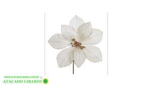 BICO PAPAGAIO NATAL AVELUDADO OFF WHITE 16CM 95627003