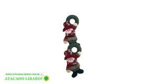 ENFEITE PELUCIA PENDENTE BONECOS 16X46CM WFH3072