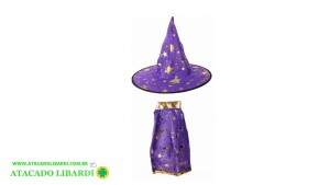KIT FANTASIA CAPA CHAPEU ROXO 70CM 96156002 